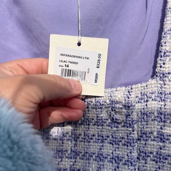 Favorite Daughter Lilac Tweed Dasha Jacket NWT - Picture 8 of 13
